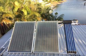 Evacuated Tubes Added to increase performance of old flat plate collectors – Gold Coast Queensland